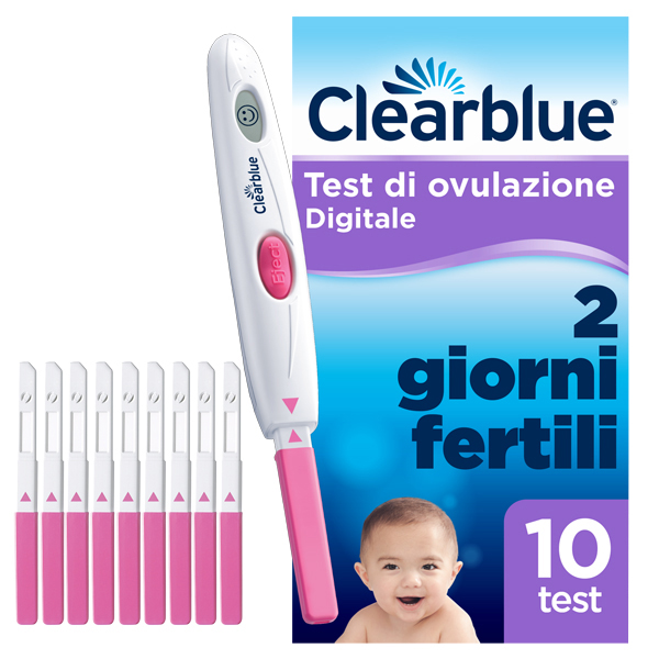 TEST DI OVULAZIONE CLEARBLUE DIGITALE 10 PEZZI - famajoy.it