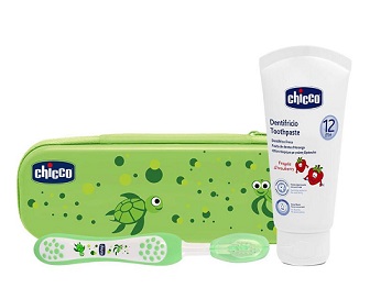 CHICCO SET DENTALE VERDE CON FLUORO - famajoy.it