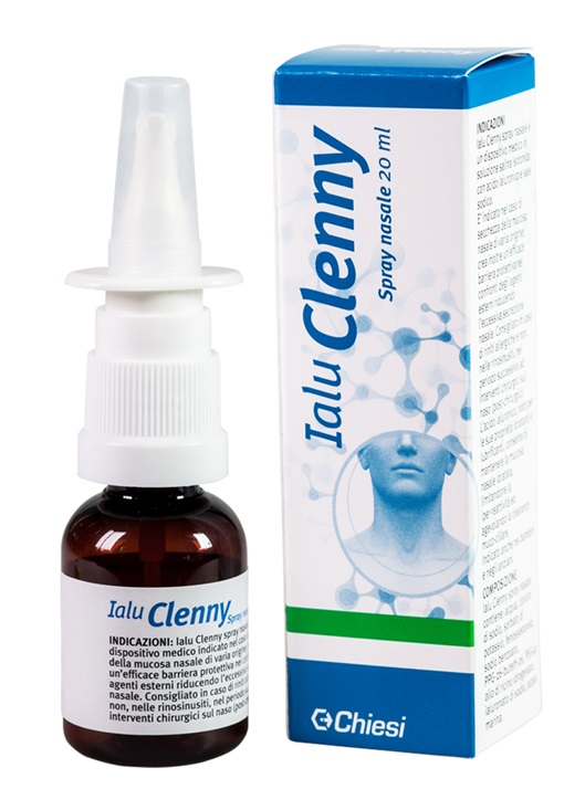 IALU CLENNY SPRAY NASALE SOLUZIONE SALINA ISOTONICA CON ACIDO IALURONICO E SALE SODICO 20 ML - famajoy.it
