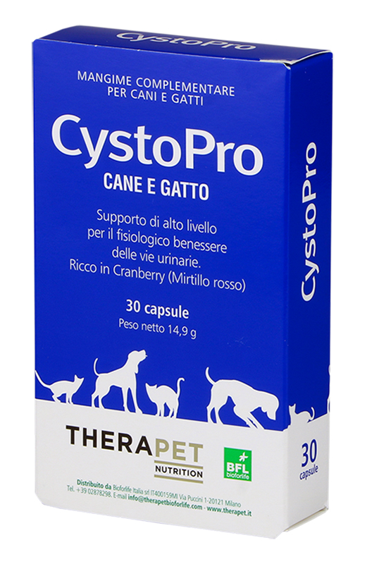 CYSTOPRO THERAPET 30 CAPSULE - famajoy.it