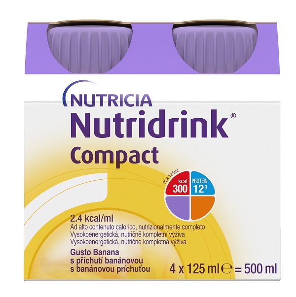 NUTRICIA NUTRIDRINK COMPACT GUSTO BANANA 4 BOTTIGLIE DA 125 ML - famajoy.it