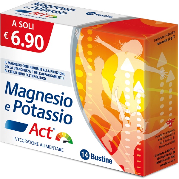 MAGNESIO E POTASSIO ACT 14 BUSTINE 5 G - famajoy.it
