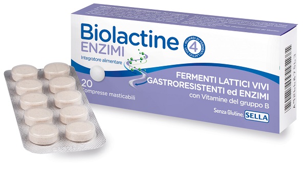 BIOLACTINE ENZIMI 20 COMPRESSE NUOVA FORMULA - famajoy.it