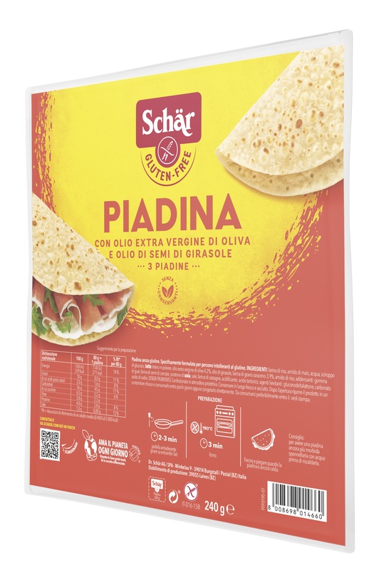 SCHAR PIADINA 3 PEZZI DA 80 G - famajoy.it