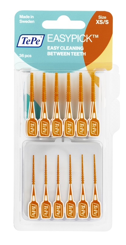 TEPE SCOVOLINI EASYPICK EXTRASMALL/SMALL ARANCIONE 36 PEZZI - famajoy.it