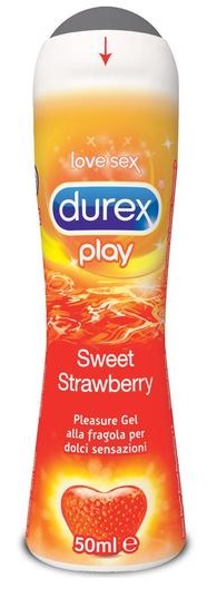 DUREX FRAGOLA GEL LUBRIFICANTE 50 ML - famajoy.it