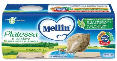 MELLIN OMOGENEIZZATO PLATESSA 2X80 G - famajoy.it