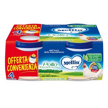 MELLIN OMOGENEIZZATO POLLO 4X80 G - famajoy.it