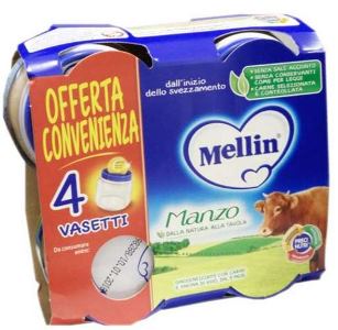 MELLIN OMOGENEIZZATO MANZO 4X80 G - famajoy.it