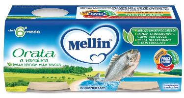 MELLIN OMOGENEIZZATO ORATA 2X80 G - famajoy.it