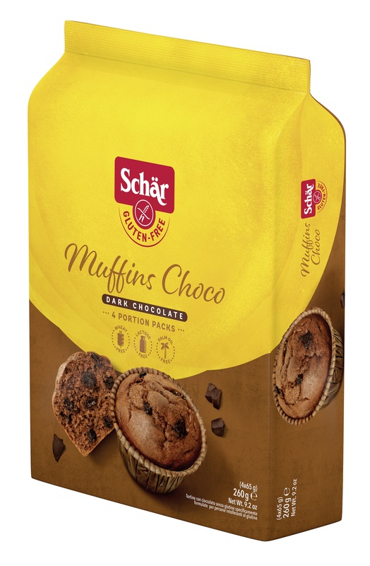 SCHAR MUFFINS CHOCO TORTINE CON CIOCCOLATO FONDENTE 4 PORZIOI DA 65 G - famajoy.it