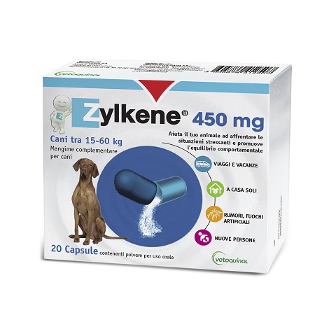 ZYLKENE CANI GROSSA TAGLIA 15-60KG 20 CAPSULE DA 450 MG - famajoy.it