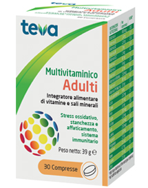 MULTIVITAMINICO ADULTI TEVA 30 COMPRESSE 30 G - famajoy.it