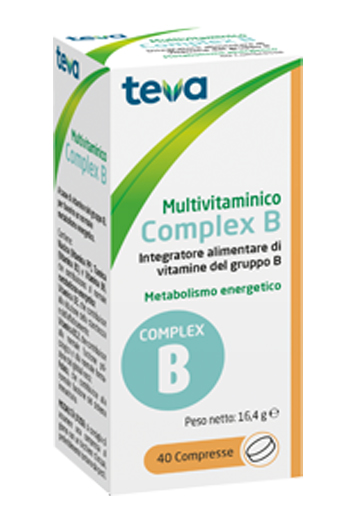MULTIVITAMINICO COMPLEX B TEVA 40 COMPRESSE 16,4 G - famajoy.it