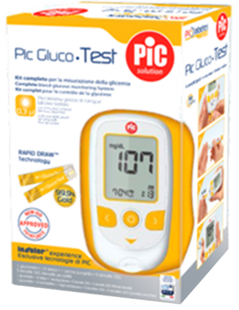 PIC GLUCOTEST KIT GLUCOMETRO - famajoy.it