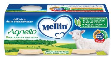 MELLIN OMOGENEIZZATO AGNELLO 2 PEZZI X 80 G - famajoy.it
