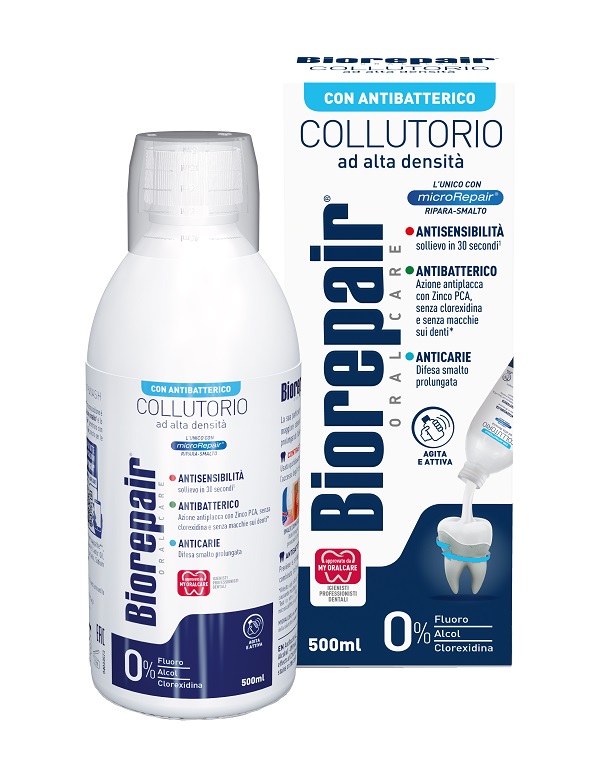BIOREPAIR ORAL CARE COLLUTORIO ALTA INTENSITA' 3IN1 ANTISENSIBILITA', ANTIBATTERICO, ANTICARIE 500 ML - famajoy.it