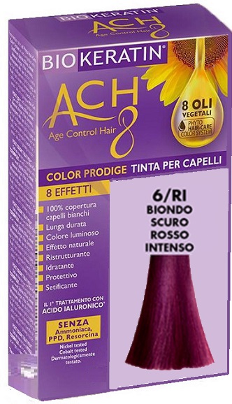 BIOKERATIN ACH8 COLOR PRODIGE 6/RI BIONDO SCURO ROSSO INTENSO - famajoy.it