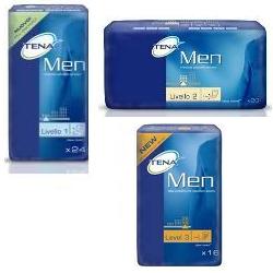 PANNOLONE SAGOMATO MASCHILE TENA MEN LIVELLO 1 24 PEZZI - famajoy.it