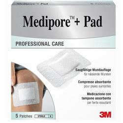 MEDICAZIONE MEDIPORE+PAD 10X15CM 5PEZZI - famajoy.it