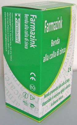 BENDA MEDICATA ELASTICA FARMAZINK CON OSSIDO DI ZINCO CM10X10M 1 PEZZO - famajoy.it