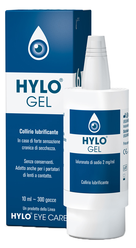 HYLO-GEL COLLIRIO LUBRIFICANTE ACIDO IALURONICO 0,2% 10 ML - famajoy.it