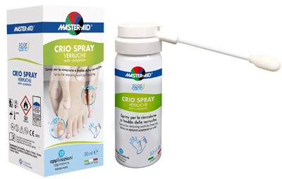 CRIO SPRAY VERRUCHE MASTER-AID FOOTCARE 50 ML E1 - famajoy.it
