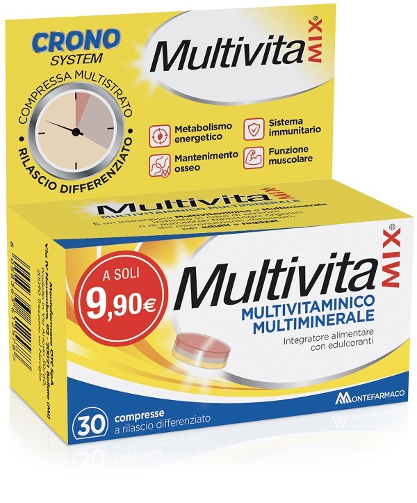 MULTIVITAMIX CRONO 30 COMPRESSE - famajoy.it