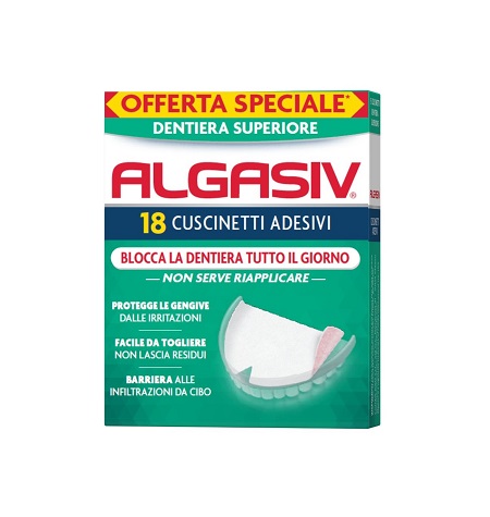 ALGASIV ADESIVO PER PROTESI DENTARIA SUPERIORE 15 PEZZI OFFERTA SPECIALE + 3 PEZZI - famajoy.it