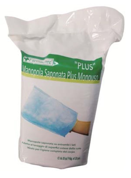 MANOPOLA SAPONATA PLUS MONOUSO 20 PEZZI - famajoy.it