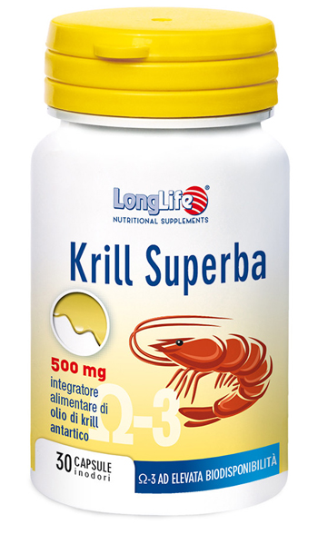 LONGLIFE KRILL SUPERBA 30 CAPSULE - famajoy.it