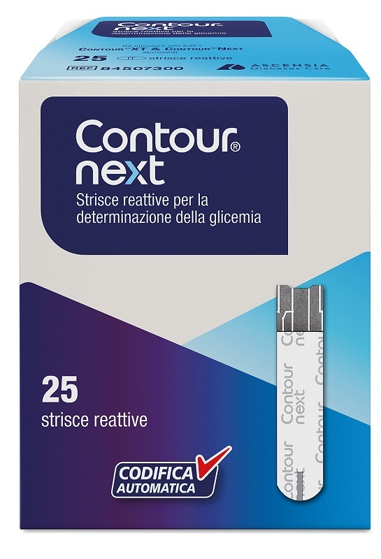 STRISCE MISURAZIONE GLICEMIA CONTOUR NEXT 25 PEZZI - famajoy.it
