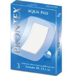 GARZA COMPRESSA PRONTEX AQUA PAD 10X12,5 CM 3 PEZZI - famajoy.it