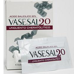 VASESAL 20 6 BUSTINE PLURIDOSE DA 5 ML UNGUENTO CHERATOLITICO - famajoy.it