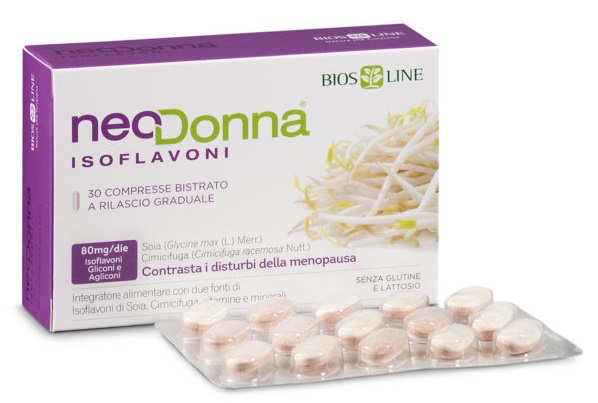 BIOSLINE NEODONNA ISOFLAVONI BISTRATO 30 COMPRESSE - famajoy.it