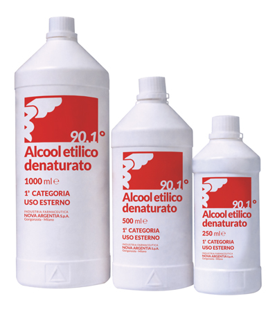 ALCOOL ETILICO DENATURATO 90,1% 250 ML - famajoy.it