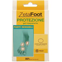 ZETAFOOT GEL TRASP PUNTI SENSIB 6PZ - famajoy.it