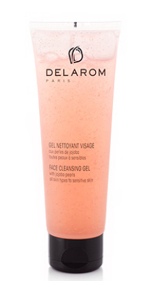 DELAROM GEL NETTOYANT VISAGE ALLE PERLE DI JOJOBA 125 ML - famajoy.it