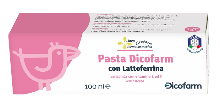 DICOFARM PASTA CON LATTOFERRINA PELLI DELICATE 100 ML - famajoy.it