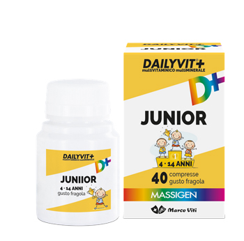 DAILYVIT+ JUNIOR MULTIVITAMINICO E MULTIMINERALE 40 COMPRESSE - famajoy.it