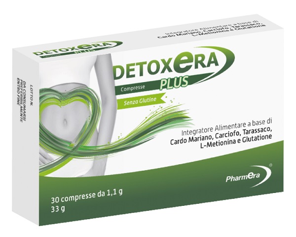 DETOXERA PLUS INTEGRATORE ALIMENTARE PER STIPSI E TRANSITO INTESTINALE 30 COMPRESSE - famajoy.it