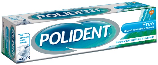 POLIDENT FREE ADESIVO PER PROTESI DENTARIA 40 G - famajoy.it