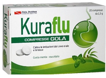 KURAFLU GOLA EUCALIPTO 20 COMPRESSE 1,5 G - famajoy.it