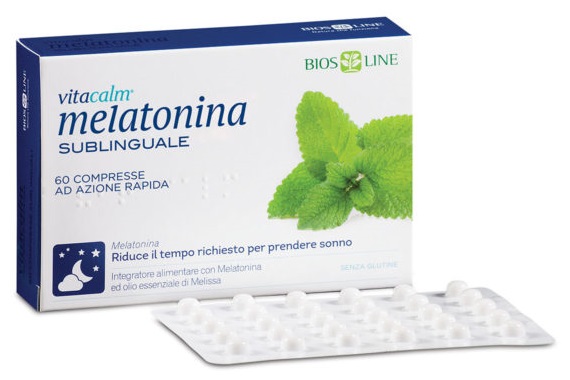 BIOS LINE VITACALM MELATONINA SUBLINGUALE 60 COMPRESSE 1 MG - famajoy.it