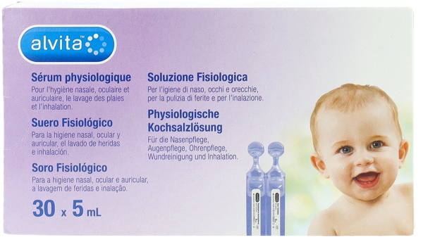 SOLUZIONE SALINA ALVITA 30 FIALE DA 5 ML - famajoy.it