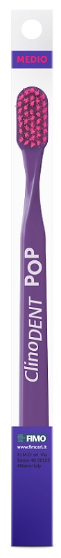 CLINODENT POP VIOLA SPAZZOLINO DA DENTI MEDIO - famajoy.it