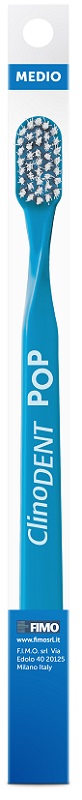 CLINODENT POP BLU SPAZZOLINO DA DENTI MEDIO - famajoy.it