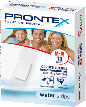 CEROTTO PRONTEX WATER STRIPS MEDIO 10 PEZZI - famajoy.it