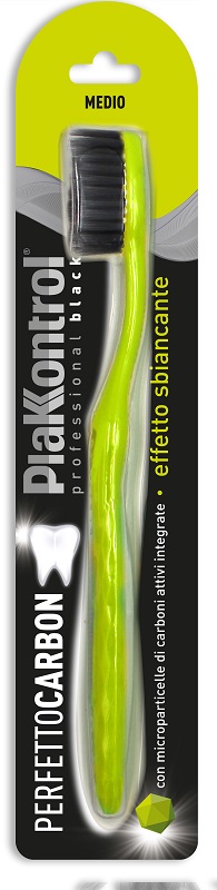 PLAKKONTROL PERFETTO CARBON SPAZZOLINO MANUALE BLISTER 1 PEZZO - famajoy.it