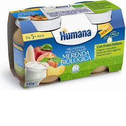 HUMANA MERENDA MELA/BANANA/YOGURT/PESCA BIO 240 G - famajoy.it